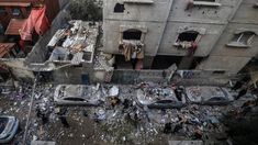 La ciudad de Rafah, en ruinas. La ciudad de Rafah, en ruinas.