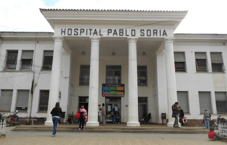 La víctima fue internada en el Hospital Pablo Soria.