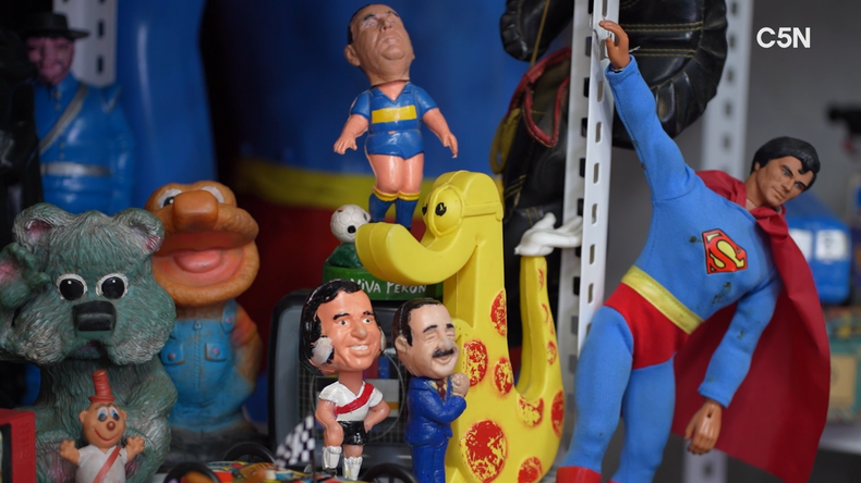 En el museo conviven figuras de Superman con ejemplares de Carozo y Narizota.