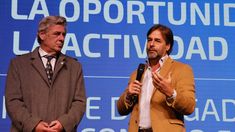Luis Lacalle Pou estuvo en La Rural junto a Nicolás Pino.