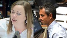 Cecilia Moreau y Martín Menem.