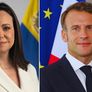 El presidente francés Emmanuel Macrón se comprometió ante la lider opositora venezolana María Corina Machado a luchar por la liberación de los presos políticos del régimen de Nicolás Maduro. El presidente francés Emmanuel Macrón se comprometió ante la lider opositora venezolana María Corina Machado a luchar por la liberación de los presos políticos del régimen de Nicolás Maduro.