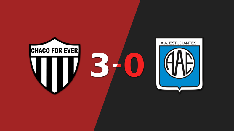 Estudiantes (RC) sucumbe ante Chaco For Ever en una goleada 3-0