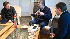 Kicillof, Massa y Santoro. Kicillof, Massa y Santoro.