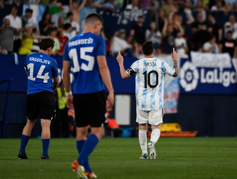 Messi fue la estrella del partido.