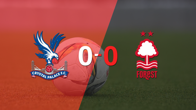 Cero a cero terminó el partido entre Crystal Palace y Nottingham Forest