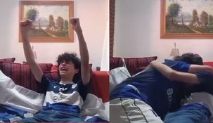 la emocionante reaccion de padre e hijo hinchas de gimnasia tras lograr la permanencia en primera