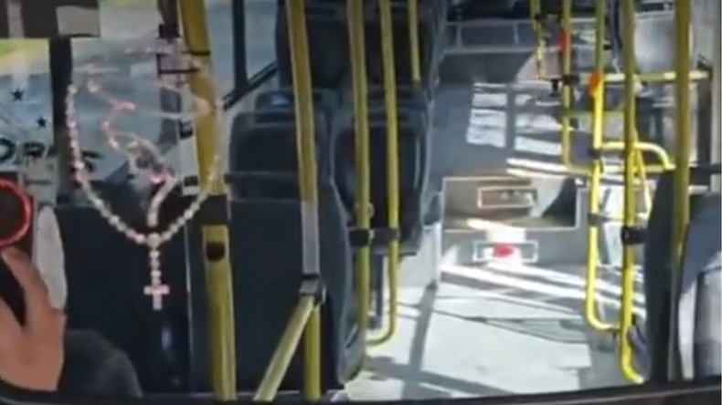 El colectivero captó a un fantasma pidiéndole bajar.&nbsp;