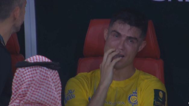 Las lágrimas de Cristiano Ronaldo.