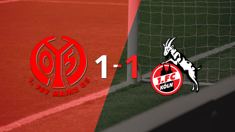 Colonia logró sacar el empate a 1 gol en casa de Mainz