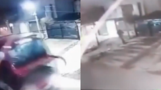 Una cámara de seguridad captó el momento exacto del corte de luz. Una cámara de seguridad captó el momento exacto del corte de luz.