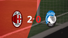 milan derroto 2-0 en casa a atalanta