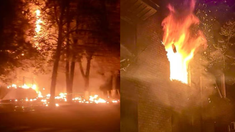 Imágenes de los destrozos e incendios producidos por el ataque ruso. Imágenes de los destrozos e incendios producidos por el ataque ruso.