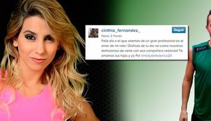En el Día del Futbolista, la dedicatoria de Cinthia Fernández a Matías Defederico En el Día del Futbolista, la dedicatoria de Cinthia Fernández a Matías Defederico