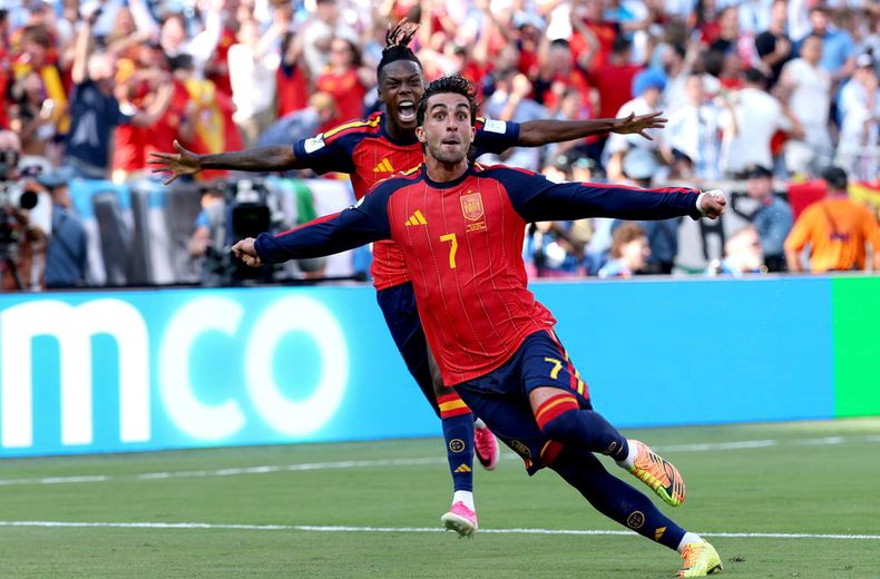 Ferrán Torres tras anotar el 1-0 de España en la final del Mundial 2026.