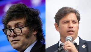Javier Milei y Axel Kicillof.