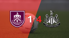 Newcastle United no tuvo piedad y goleó 4 a 1 a Burnley