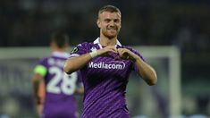 Lucas Beltrán convirtió sus primeros dos goles con Fiorentina. Lucas Beltrán convirtió sus primeros dos goles con Fiorentina.