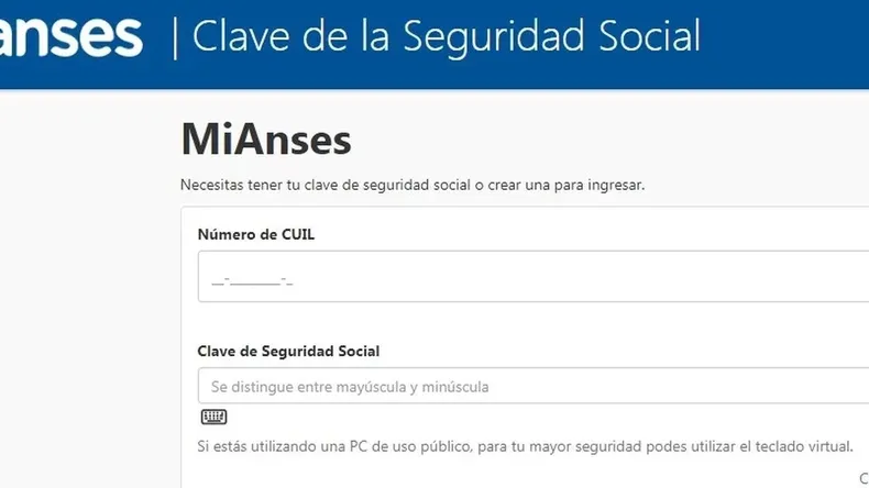 La Clave de Seguridad es necesaria para realizar trámites online