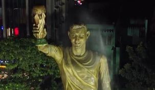 Así es la estatua de 70 metros que inaugurará Lionel Messi. Así es la estatua de 70 metros que inaugurará Lionel Messi.