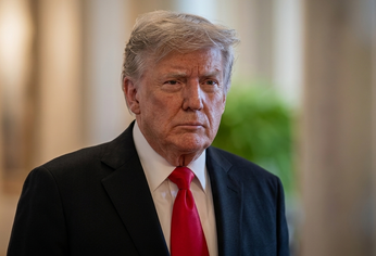 Donald Trump habló ante representantes de la OTAN.