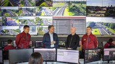 Jorge Macri visitó el Centro de Monitoreo norte junto al secretario de Seguridad, Maximiliano Piñeiro, y el jefe de la Policía de la Ciudad, Diego Casaló.