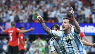 Lionel Messi anotó un golazo contra Egipto.