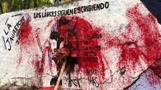 Así quedó uno de los murales vandalizados. Así quedó uno de los murales vandalizados.
