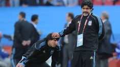 La foto de Diego y Leo que recorrió las redes sociales. La foto de Diego y Leo que recorrió las redes sociales.