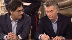 El exministro de Justicia, Germán Garavano, y Mauricio Macri