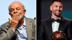 Lula elogió a Messi. Lula elogió a Messi.