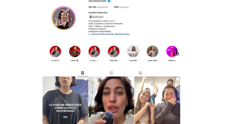 Entre otras cosas, la actriz ahora crea contenido en redes sociales.