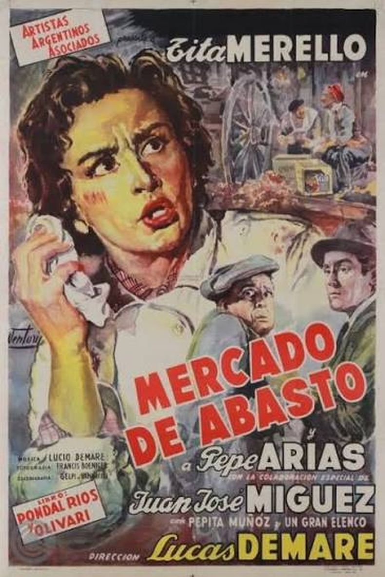 Mercado de Abasto (1955), con memorable actuación de Tita Merello, muestra el rol del mercado en aquellos años.