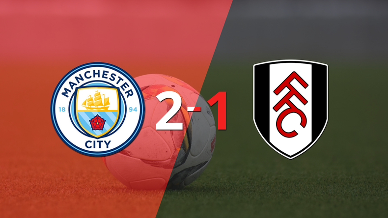 Manchester City consiguió una victoria en casa por 2 a 1 ante Fulham