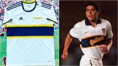 La nueva camiseta de Boca, que estrenó en Santa Fe. La nueva camiseta de Boca, que estrenó en Santa Fe.