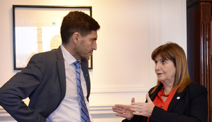 Maximiliano Pullaro y Patricia Bullrich. Maximiliano Pullaro y Patricia Bullrich.