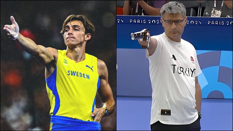 El sueco Duplantis imitó al turco Dikec.&nbsp;