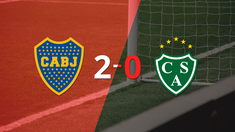 en su casa, boca juniors le gano a sarmiento por 2-0 en su casa, boca juniors le gano a sarmiento por 2-0