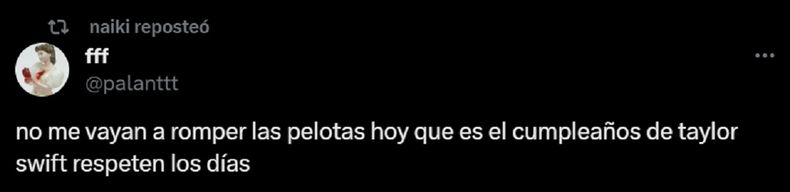 La rosarina dejó en claro sus sentimientos por la cumpleañera.
