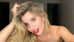 La actriz eligió un estampado que nunca pasa de moda.