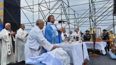 El pedido fue durante una celebración religiosa en el Santuario de Nuestra Señora de Luján.