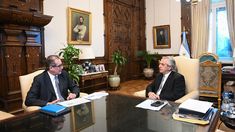 Miguel Ángel Pesce y Alberto Fernández. Miguel Ángel Pesce y Alberto Fernández.