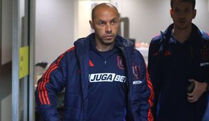 El capitán de los Azules tomó la palabra en el aeropuerto de Santiago.