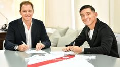 Kranevitter junto al presidente Jorge Brito Kranevitter junto al presidente Jorge Brito