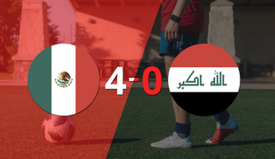 México fue contundente y goleó 4-0 a Irak