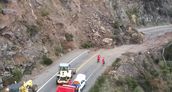 Derrumbe en Ruta 40.