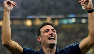 Lionel Scaloni recibió 2026 en Pujato. Lionel Scaloni recibió 2026 en Pujato.