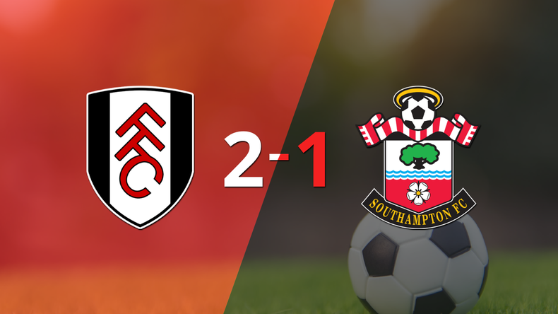 Con la mínima diferencia, Fulham venció a Southampton por 2 a 1