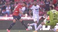 El pibe Hidalgo metió su primer gol con la camiseta de Independiente. El pibe Hidalgo metió su primer gol con la camiseta de Independiente.