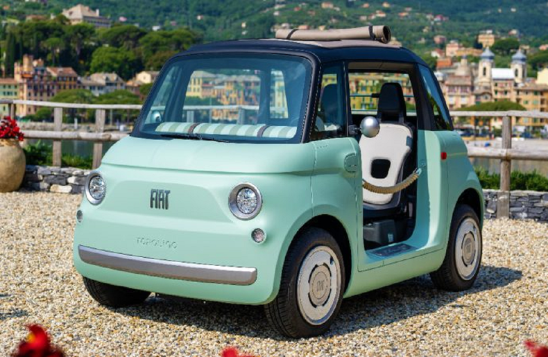 Fiat presentó en Europa al nuevo Topolino 100% eléctrico.